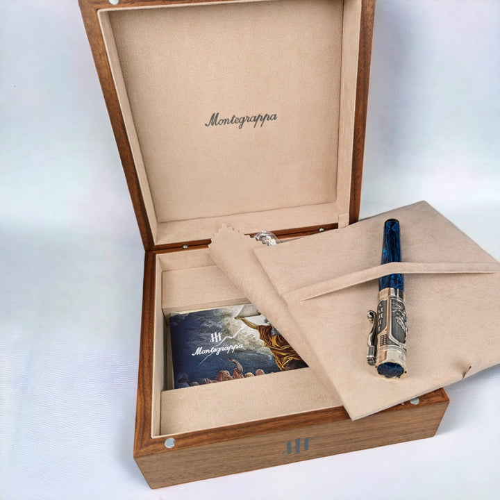 Montegrappa Ten Commandments Blue / Sterling Silver - Rollerball