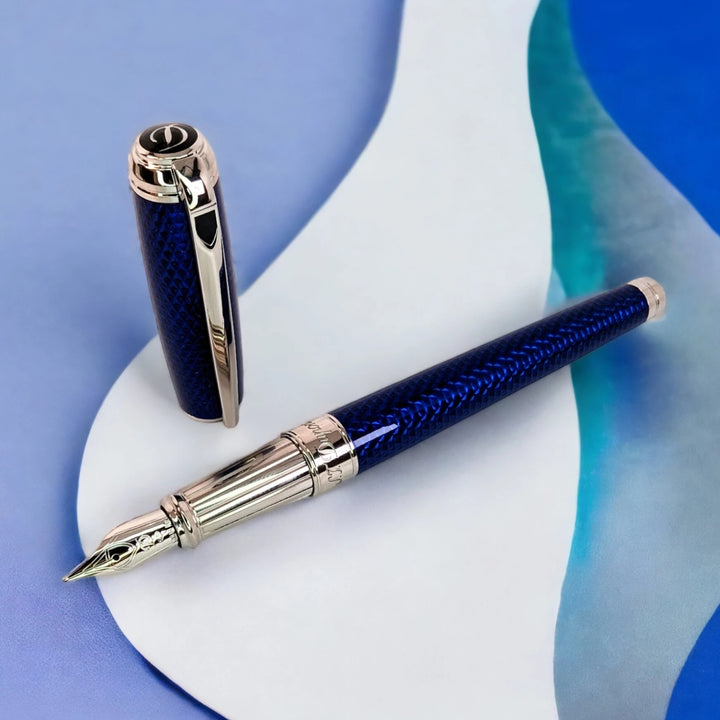 S.T. Dupont Velvet Firehead Guilloche - Fountain Pen