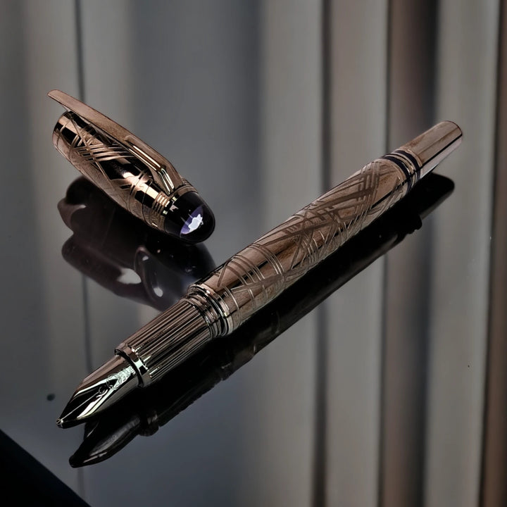 Montblanc Starwalker Space Blue Metal Fountain Pen by Mont Blanc