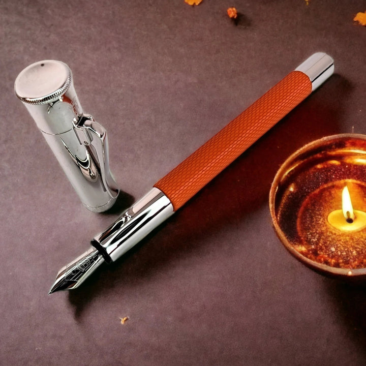 Graf von Faber-Castell Guilloche Burned Orange Fountain Pen