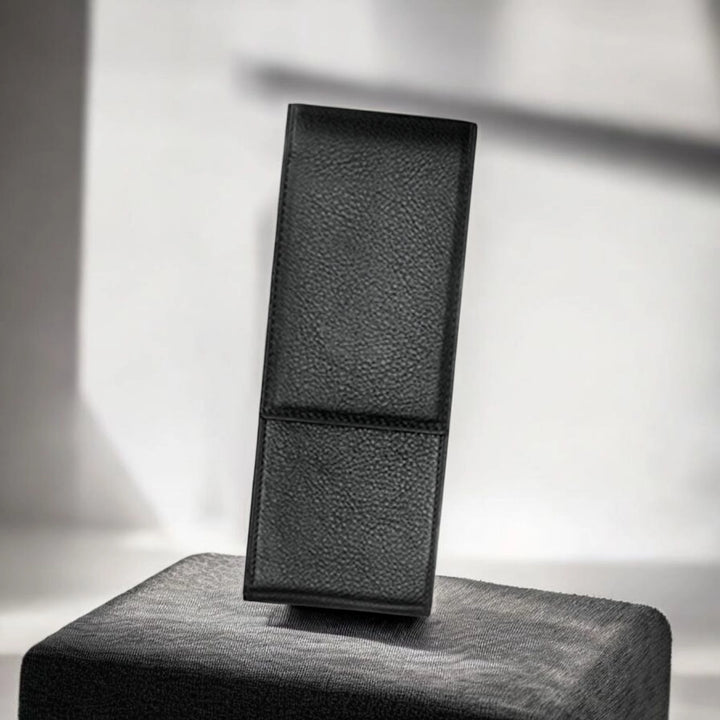 LAMY Grained Black Leather 2 Pen Case