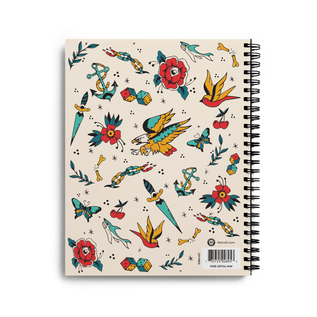 Retro 51 Ink-Love-Repeat Medium Spiral Sketchbook