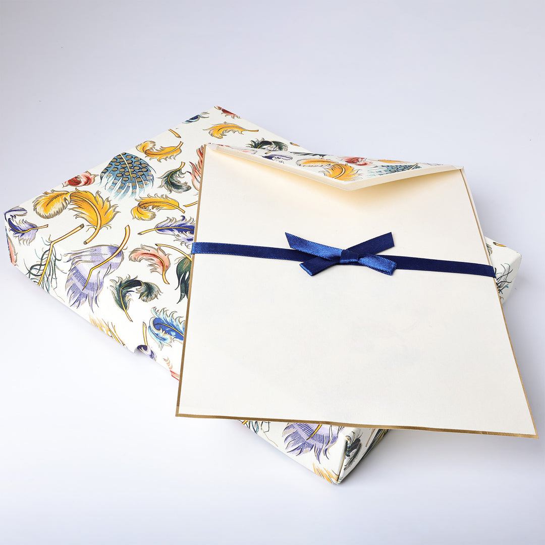 Feathers Writing Paper and Lined Envelopes 6.25" x 8.50" (10ct.) | Rossi 1931 Italian Stationery
