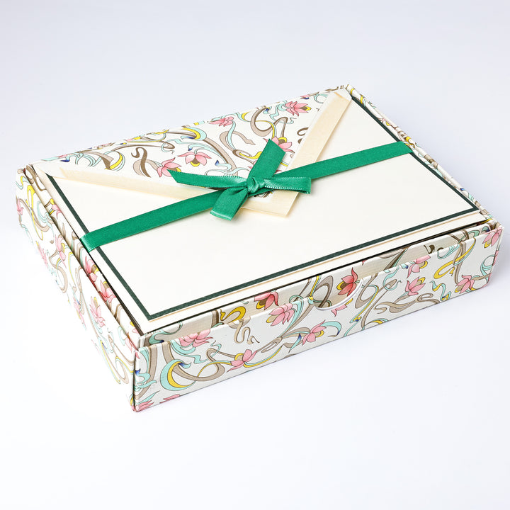 Pastel Art Design Folded cards and Envelopes 4.13”x 6.30” (10ct.) | Rossi 1931 Italian Stationery