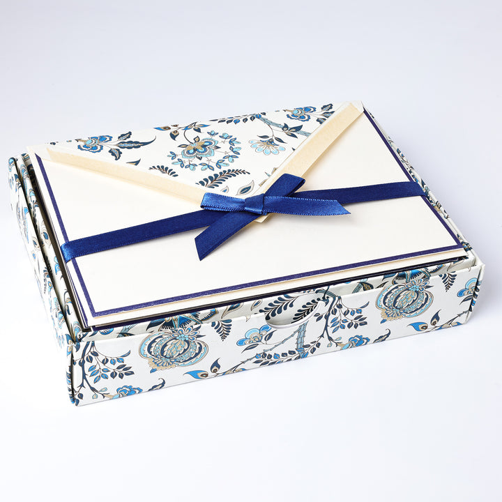 Blue Poppy Folded Cards 4.30”x 6.30” (10ct.) | Rossi 1931 Italian Stationery