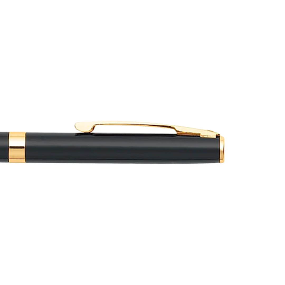 Sheaffer Sagaris Glossy Black Barrel Gold Trim Ballpoint