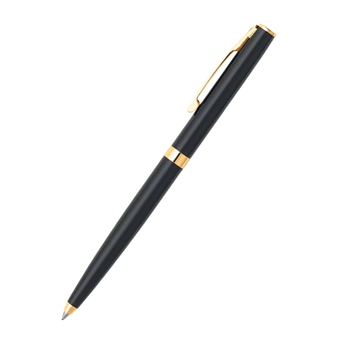 Sheaffer Sagaris Glossy Black Barrel Gold Trim Ballpoint
