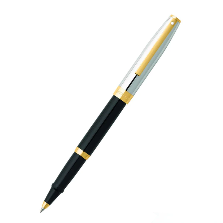 Sheaffer Sagaris Glossy Black Barrel Gold Trim Rollerball