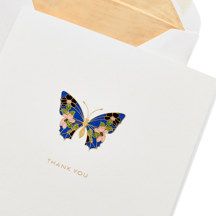 Smythson Of Bond Street Imperial Butterfly Thank You Cards 6.25" x 4" (10ct.)