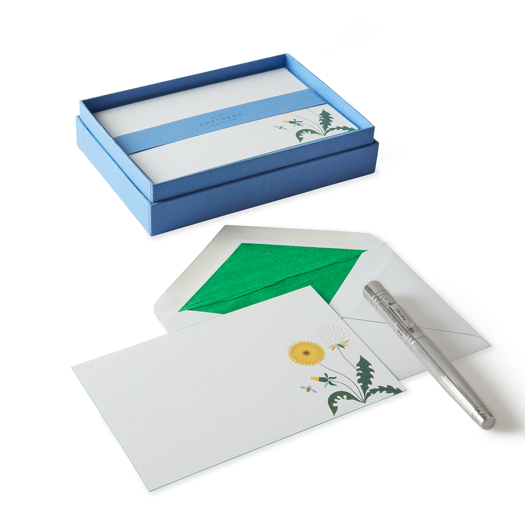 Smythson Of Bond Street Gardening Collection Dandelion Correspondence Cards 6.25" x 4" (10ct.)