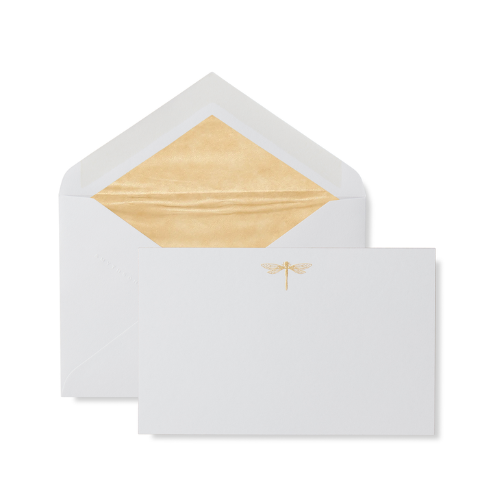 Smythson Of Bond Street Iconic Motif Dragonfly Correspondence Cards 6.25" x 4" (10ct.)