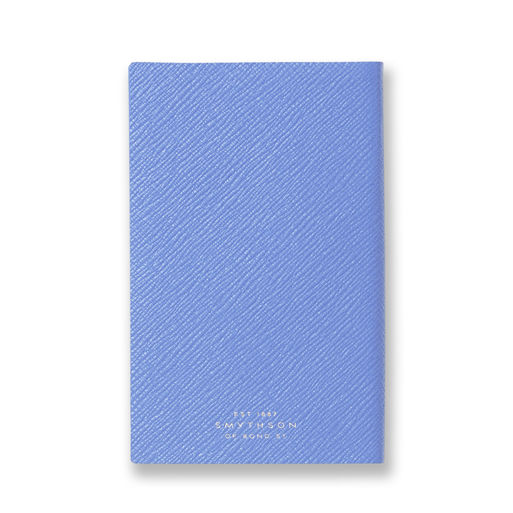 Smythson Of Bond Street Nile Blue Panama Leather - Notebook
