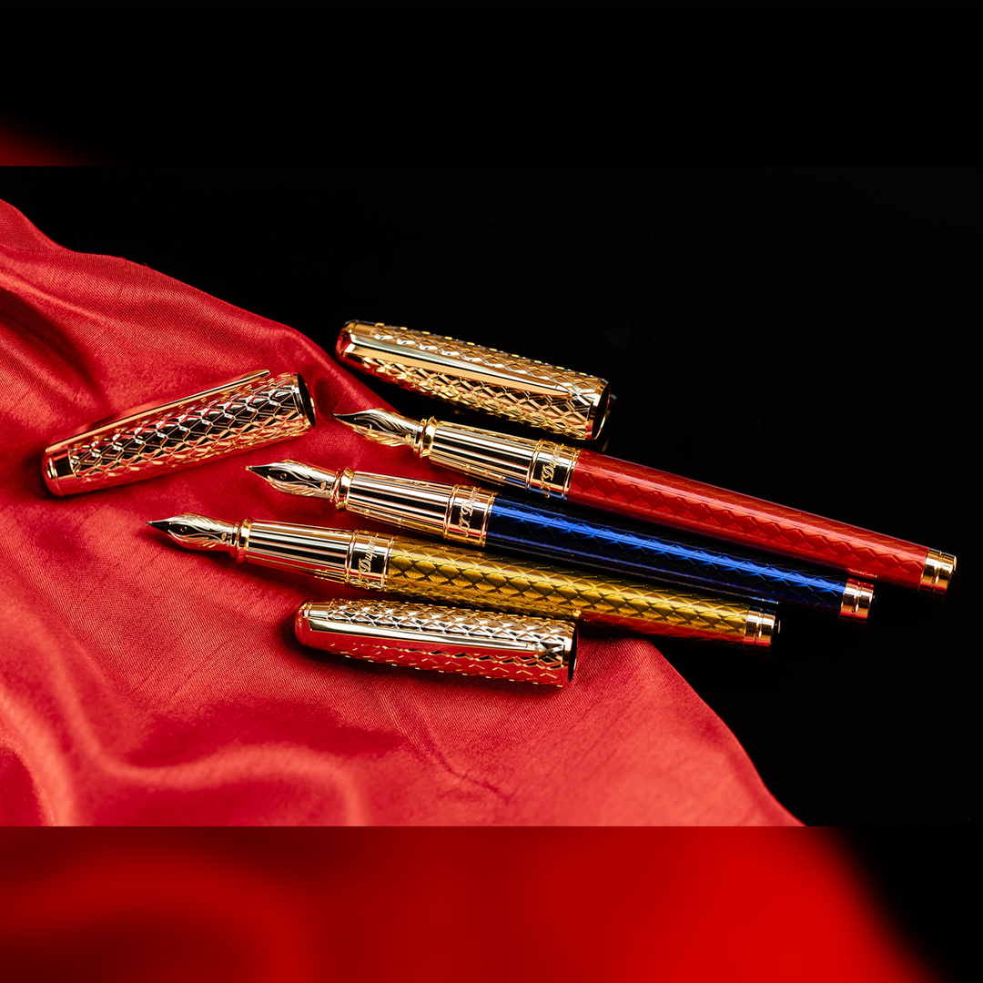 S.T. Dupont Line D Eternity Large Dragon Scales - Fountain Pen