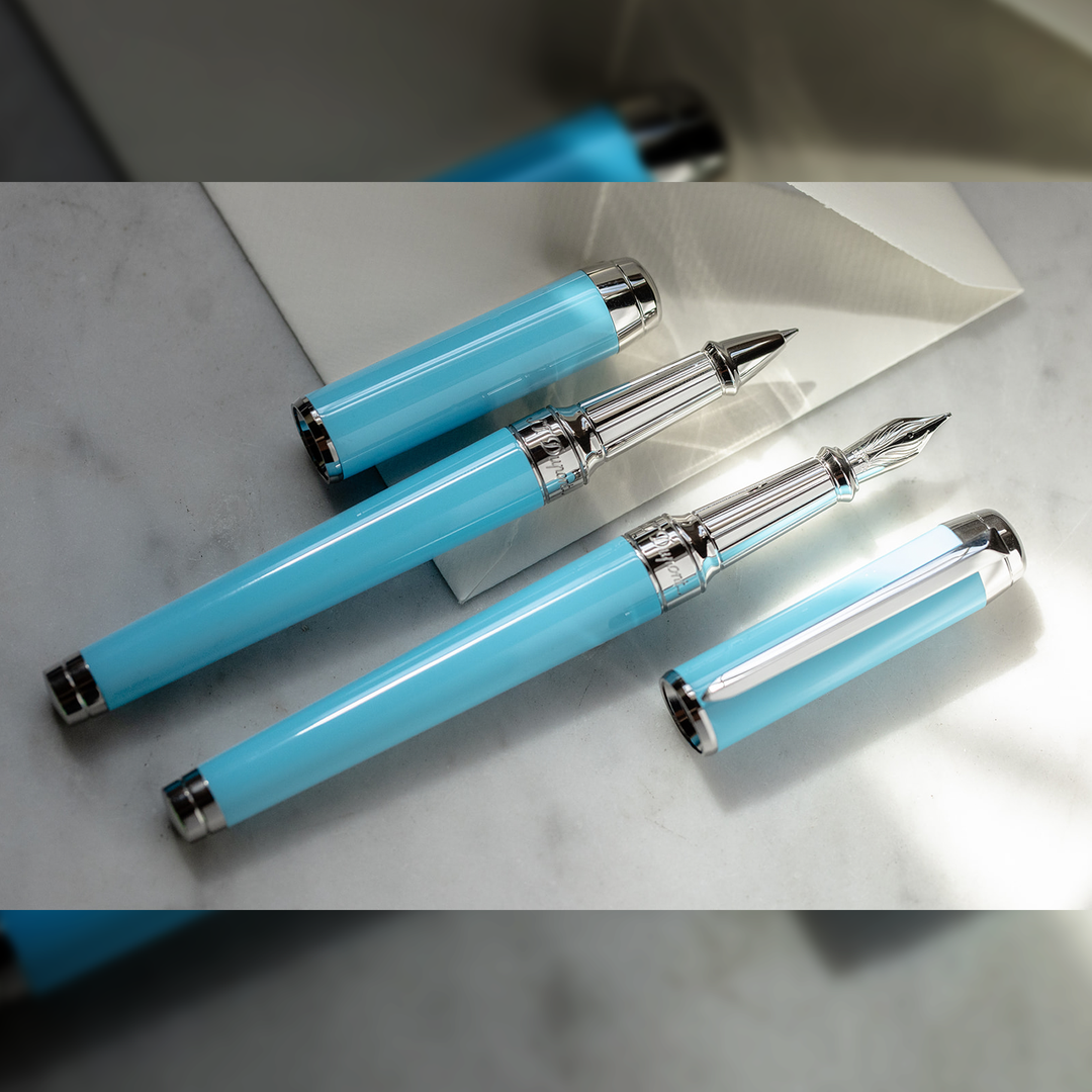 S.T. Dupont Line D Eternity XL Turquoise Natural Lacquer - Fountain Pen