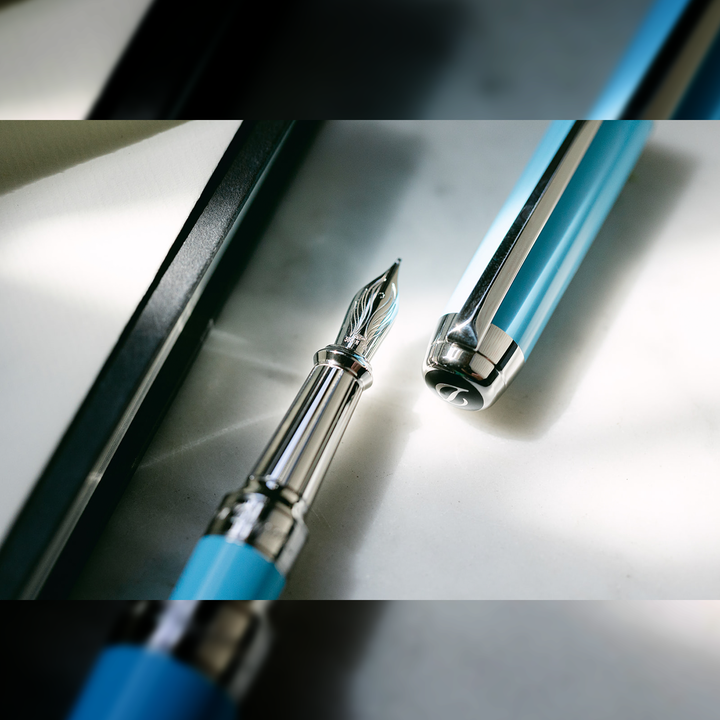 S.T. Dupont Line D Eternity XL Turquoise Natural Lacquer - Fountain Pen