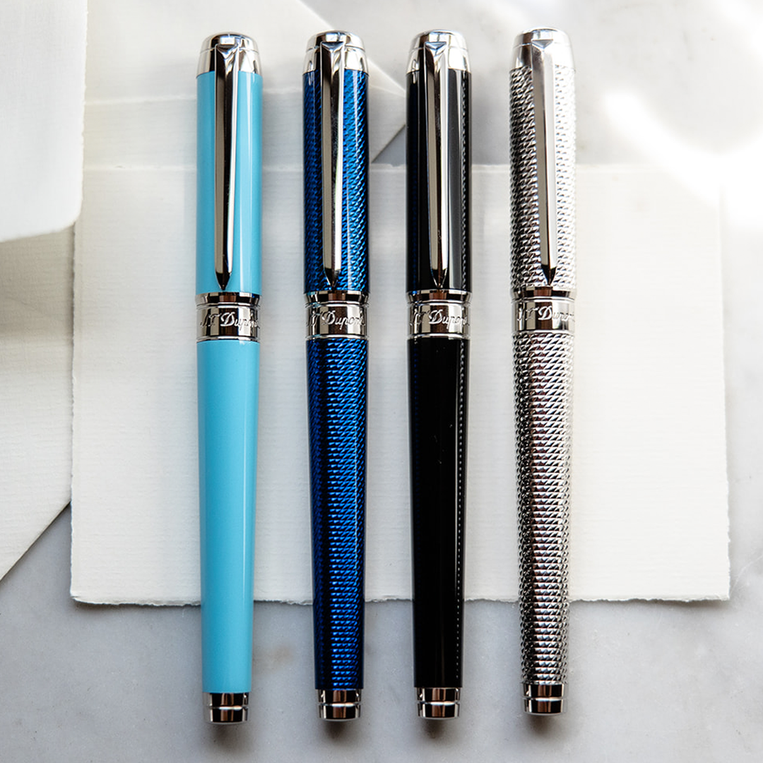 S.T. Dupont Line D Eternity XL Blue Guilloche - Rollerball