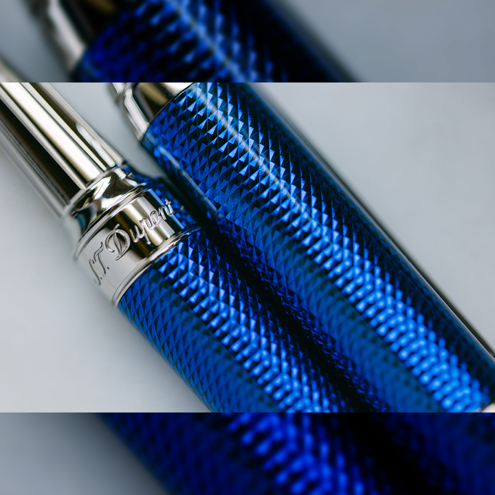 S.T. Dupont Line D Eternity XL Blue Guilloche - Rollerball