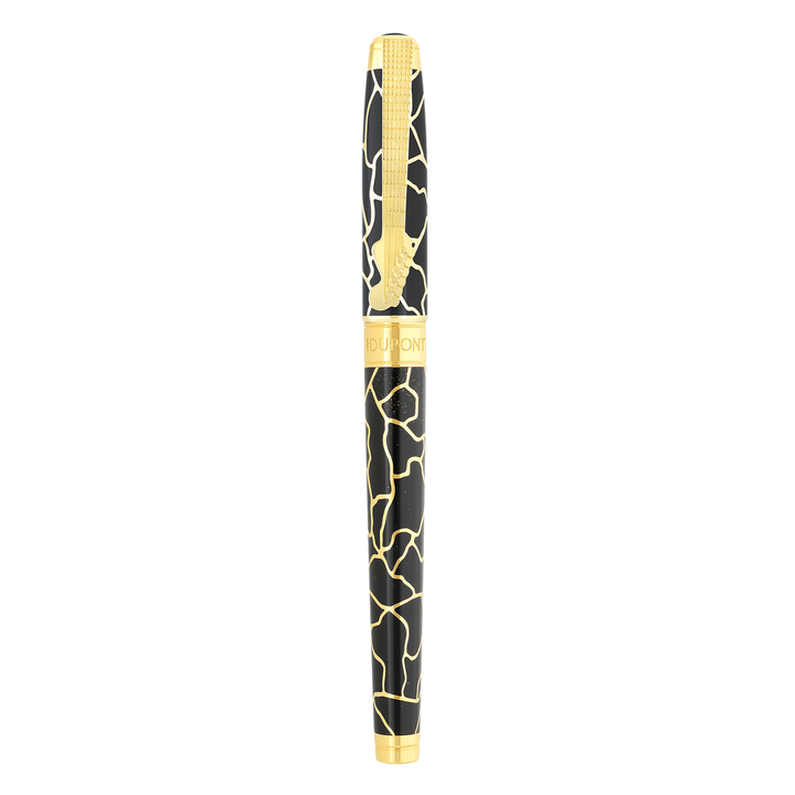 S.T. Dupont Line D Eternity Large Fender Black & Gold - Rollerball
