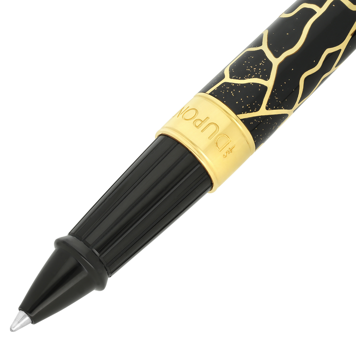 S.T. Dupont Line D Eternity Large Fender Black & Gold - Rollerball