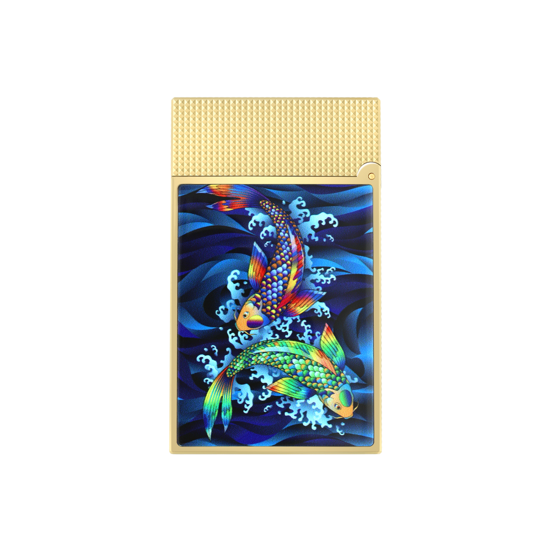 S.T. Dupont Line 2 Koi Fish Lighter