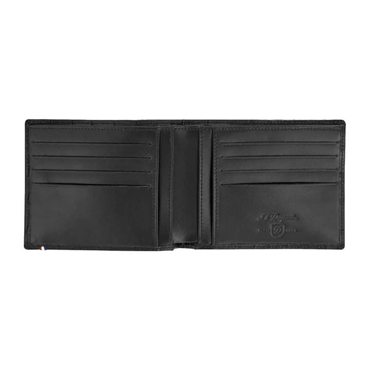 S.T. Dupont Line D Brown Croco Dandy 8 Credit Card Wallet