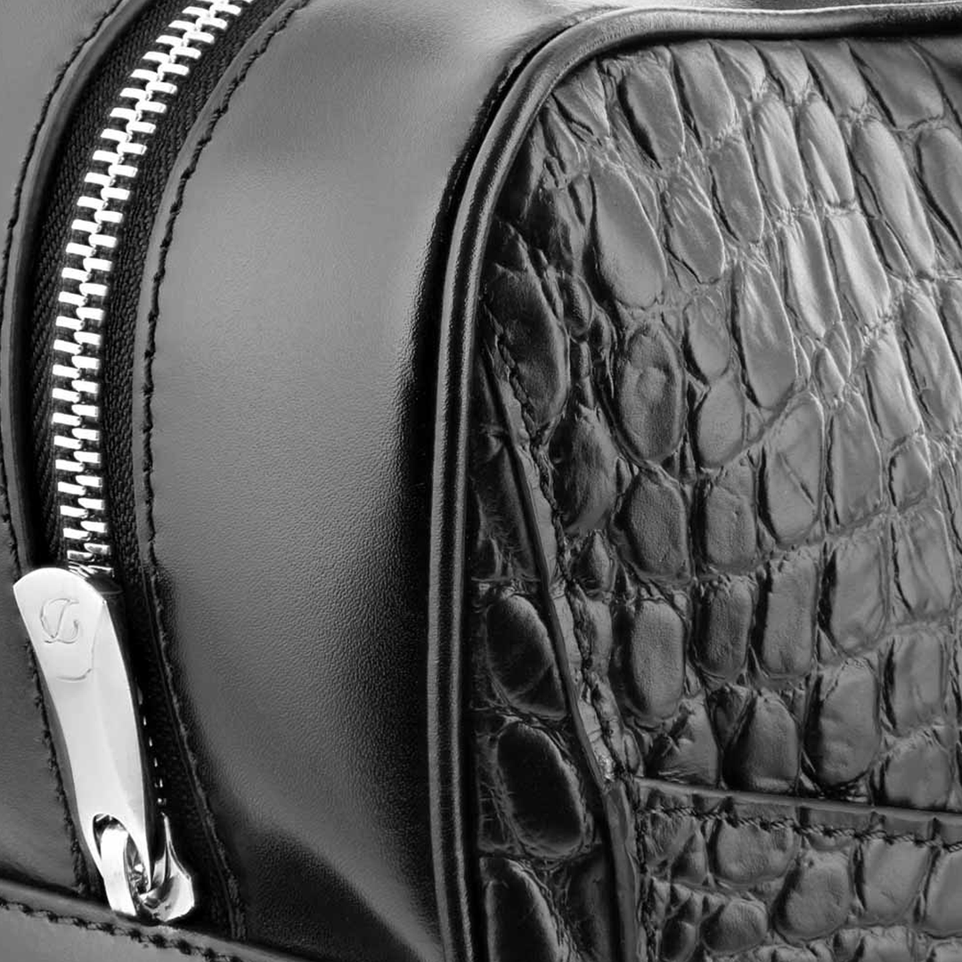 S.T. Dupont Line D Black Croco Dandy Document Holder