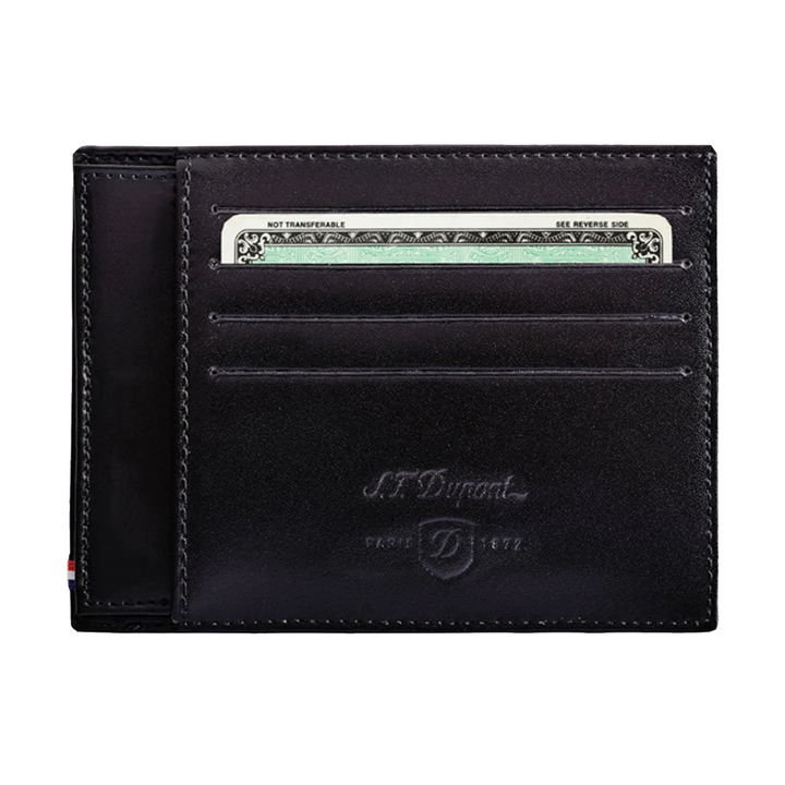 S.T. Dupont Line D Black Smooth ID & Credit Card Holder