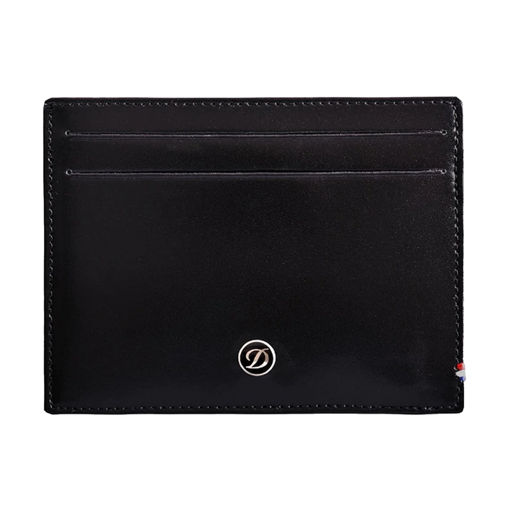 S.T. Dupont Line D Black Smooth ID & Credit Card Holder