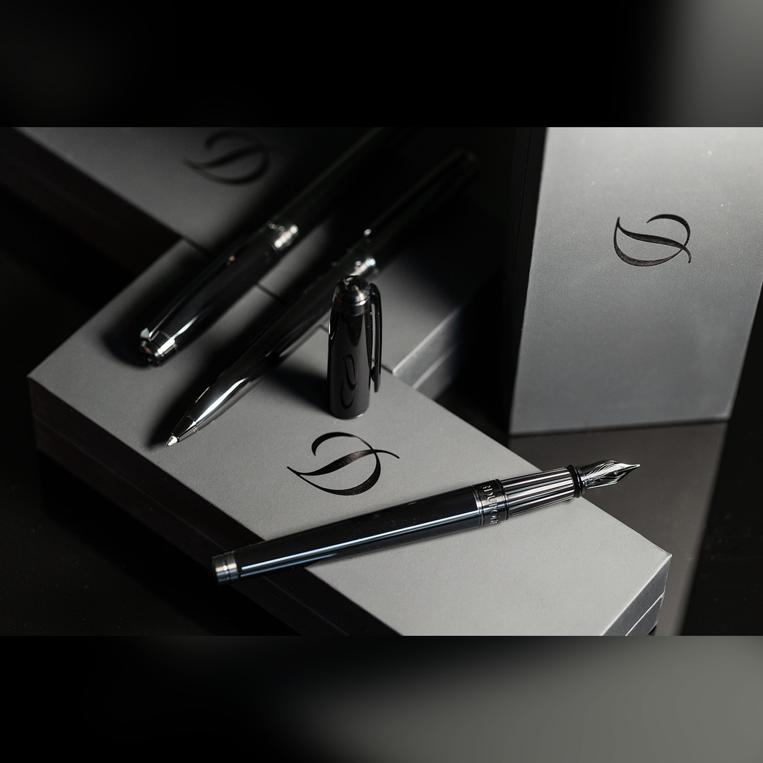 S.T. Dupont Line D Eternity Large Silky Black - Ballpoint