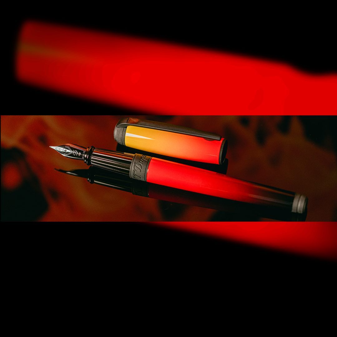 S.T. Dupont Line D Gradient La Flamme - Fountain Pen