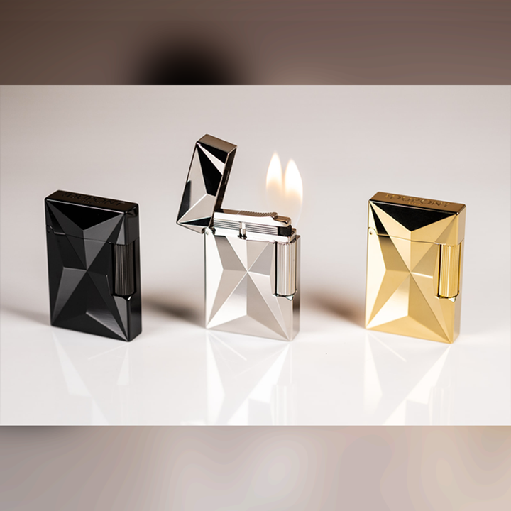 S.T. Dupont Fire X Line 2 Small Palladium Lighter