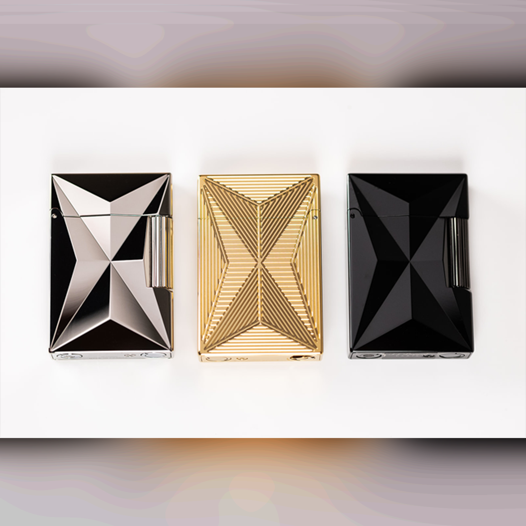S.T. Dupont Fire X Line 2 Small Palladium Lighter