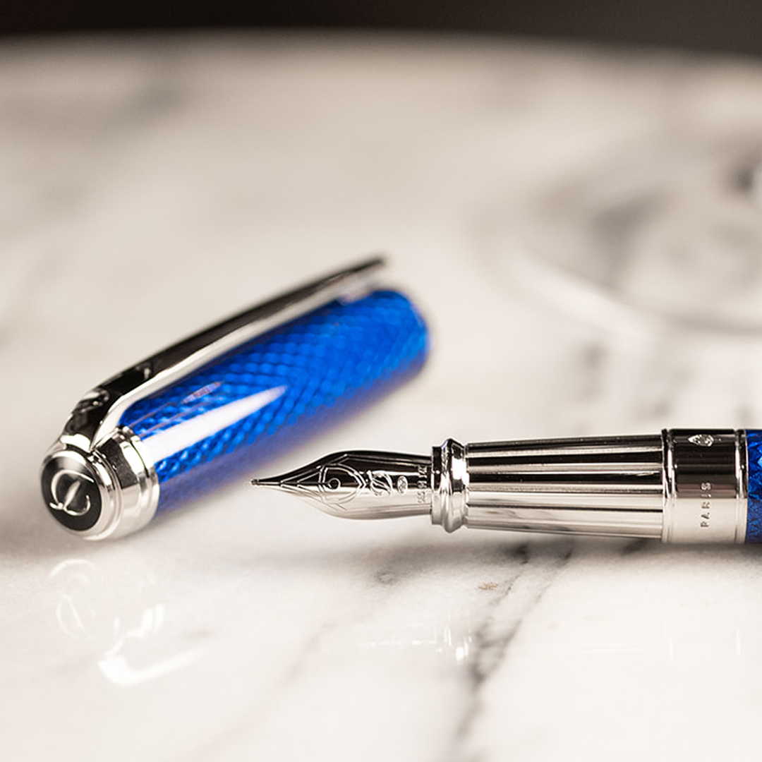 S.T. Dupont Velvet Firehead Guilloche - Fountain Pen