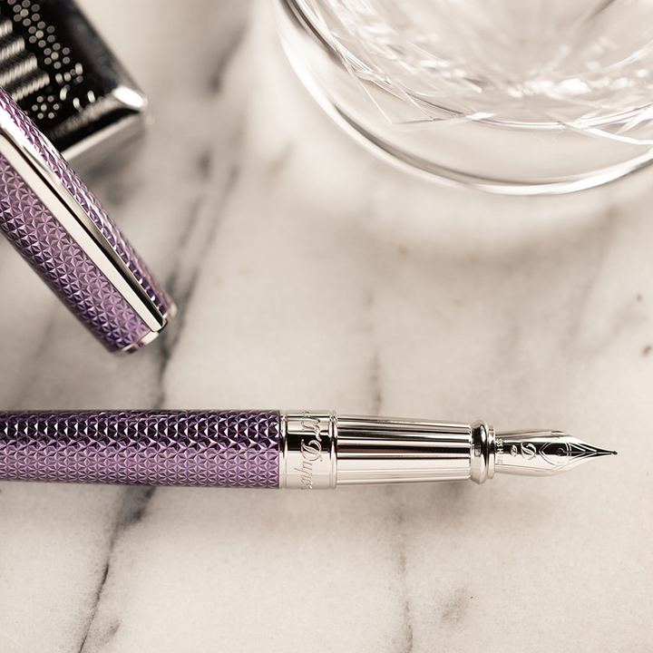 S.T. Dupont Velvet Firehead Guilloche - Fountain Pen