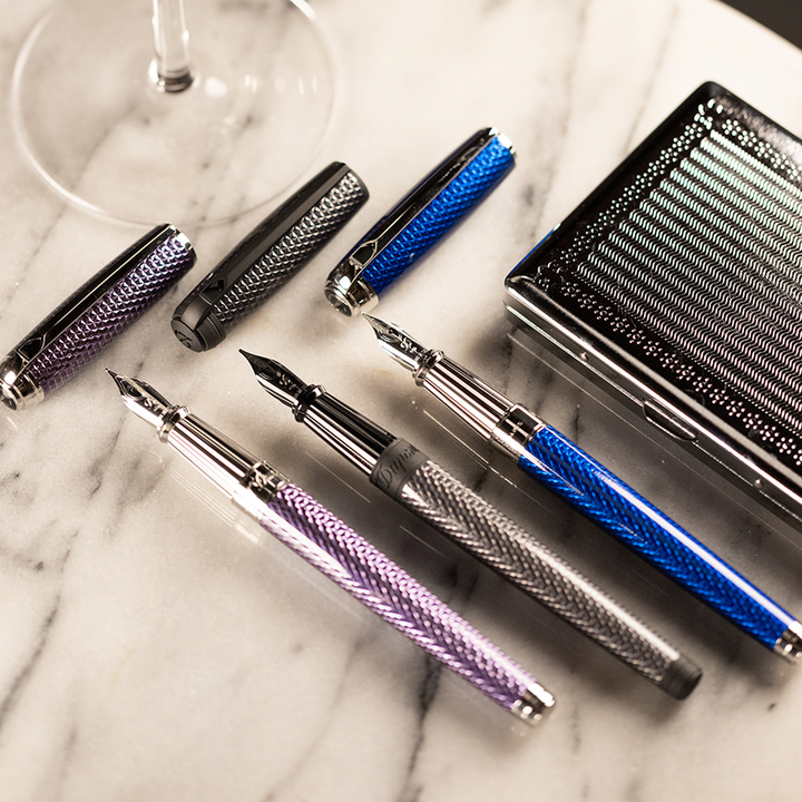 S.T. Dupont Velvet Firehead Guilloche - Fountain Pen