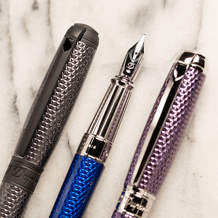 S.T. Dupont Velvet Firehead Guilloche - Fountain Pen
