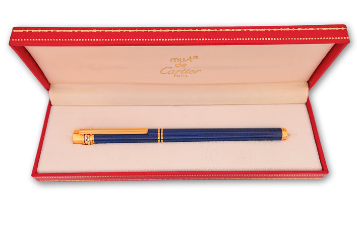 Cartier Trinity Marble Blue Fountain Pen