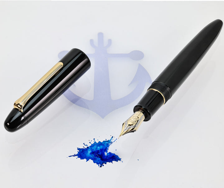 Sailor KOP The King of Pen Ebonite Black 21k Fountain Pen