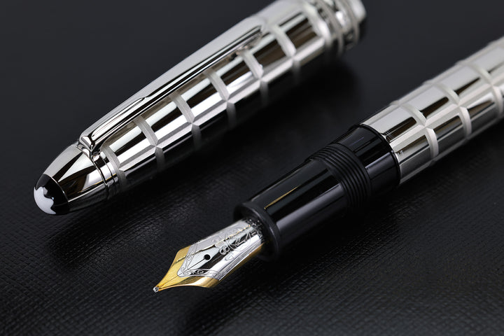 Montblanc Meisterstück Solitaire Platinum Facet Fountain Pen