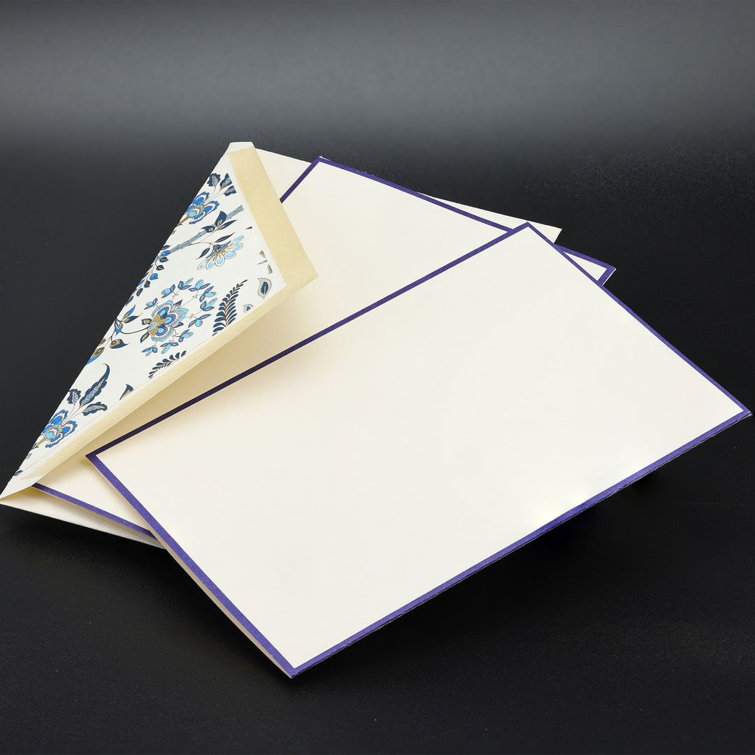 Blue Poppy Folded Cards 4.30”x 6.30” (10ct.) | Rossi 1931 Italian Stationery