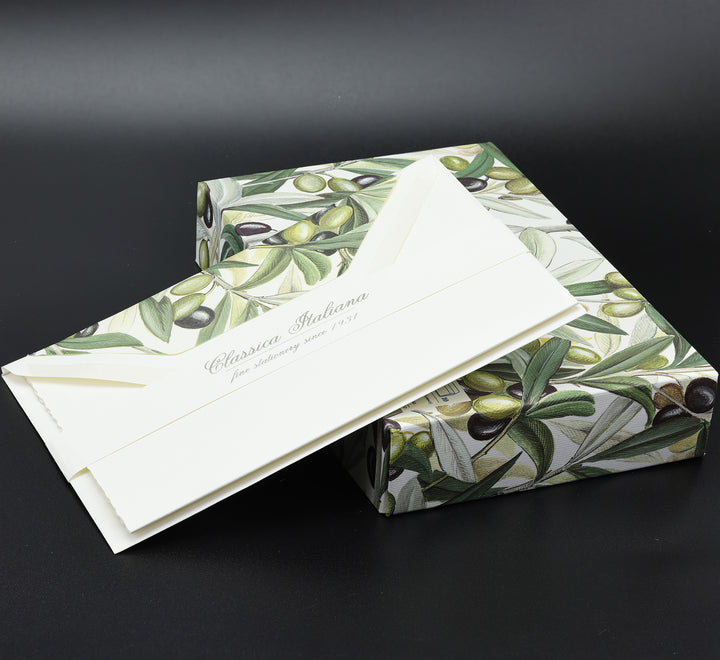 Olive Notecards 4.25"  x 6.25" (10ct.) | Rossi 1931 Italian Stationery
