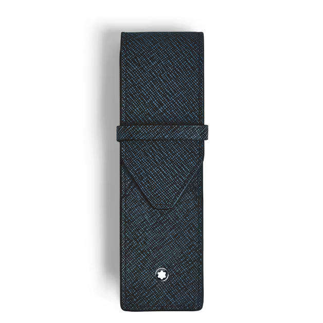Montblanc Sartorial 2-Pen Pouch -  Tweed Blue