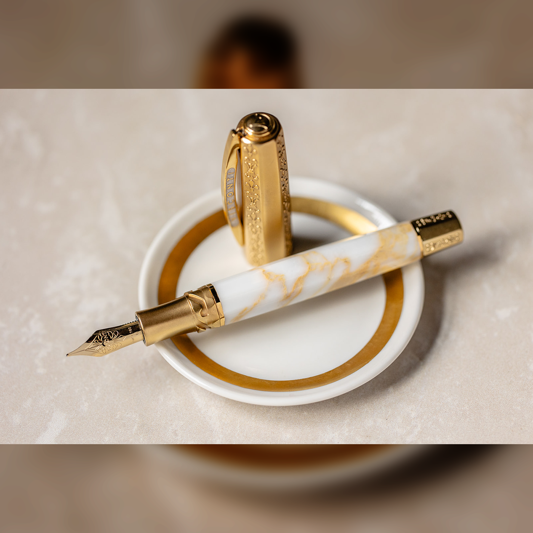 Visconti il Magnifico Calacatta Gold - Fountain Pen