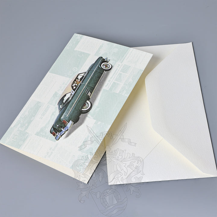 Vintage Cars Fold Notecards 3.33" x 5.12" (12ct.) | Rossi 1931 Italian Stationery