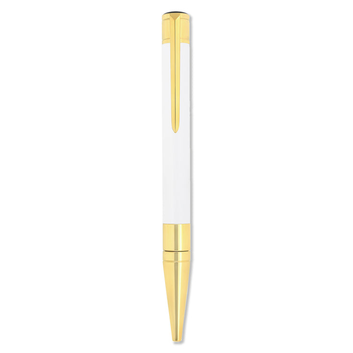 S.T. Dupont Initial Ballpoint White and Gold