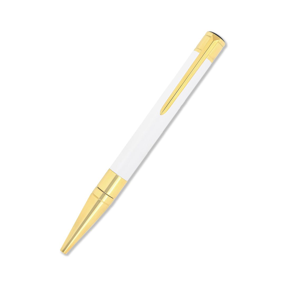 S.T. Dupont Initial Ballpoint White and Gold
