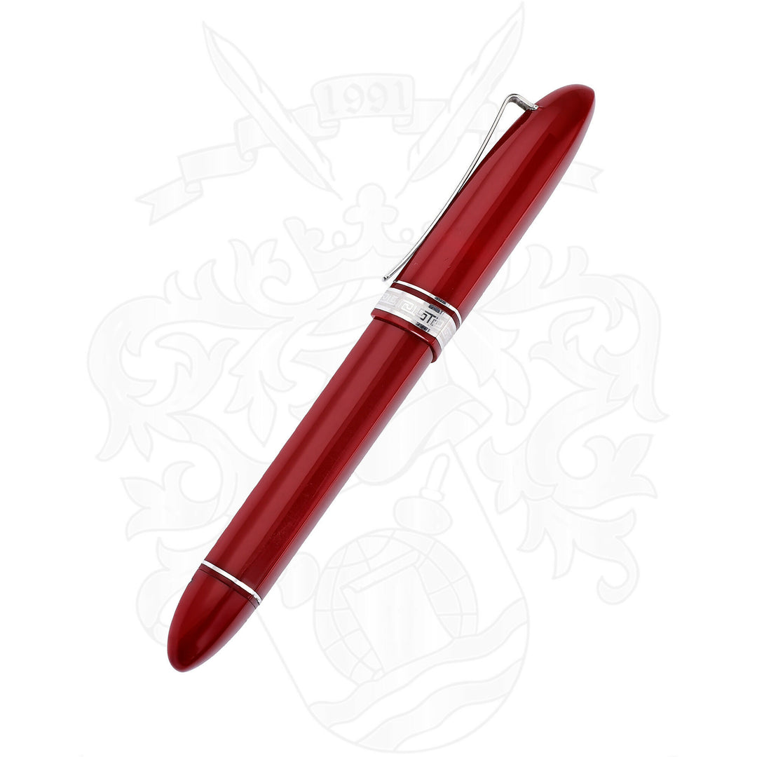 Omas 360 Red and Silver Fountain Pen