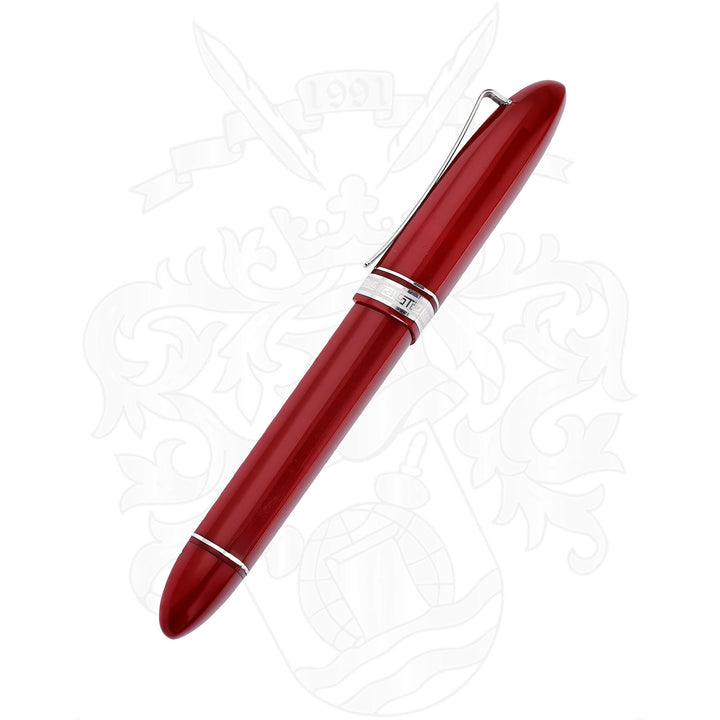 Omas 360 Red and Silver Fountain Pen