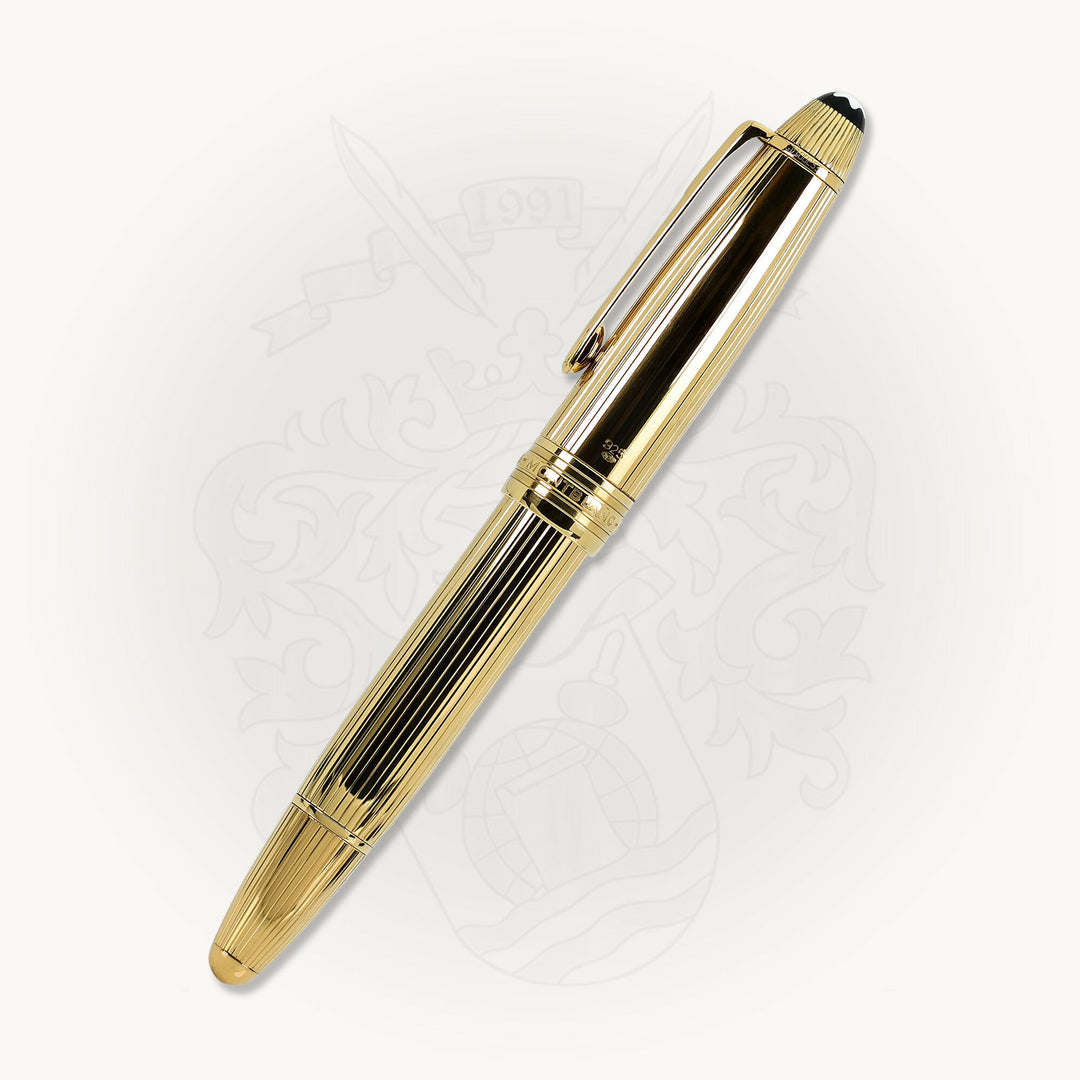 Montblanc Meisterstueck 146 Solitaire Pinstripe Gold Vermeil Fountain Pen