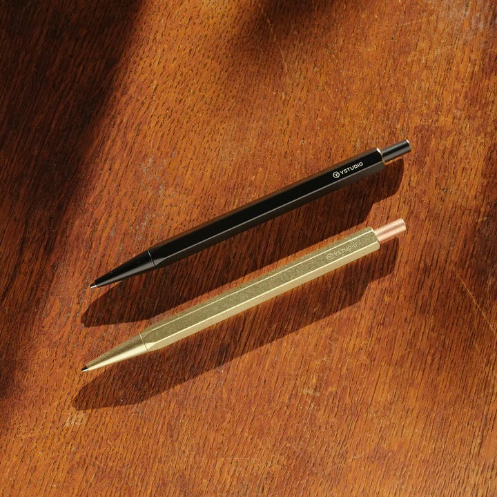 YStudio Classic Revolve 0.7mm Mechanical Pencil Lite - Brass